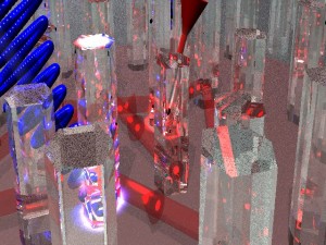 Spatio-temporal localization of light in a ZnO nanoneedle array c Manfred Mascheck