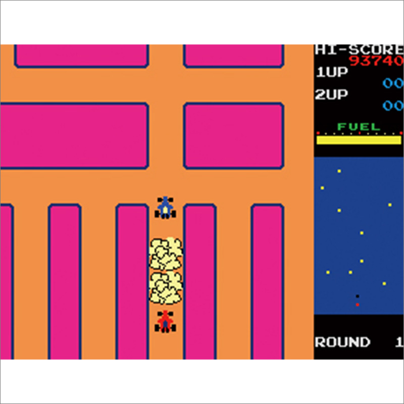 『ラリーX』のゲーム画面